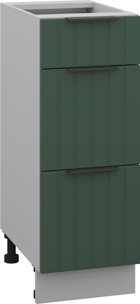 Изображение товара Шкаф-стол кухонный Arvento Корнелия Анта-плюс НШ30р3ш без столешницы (зеленый софт)