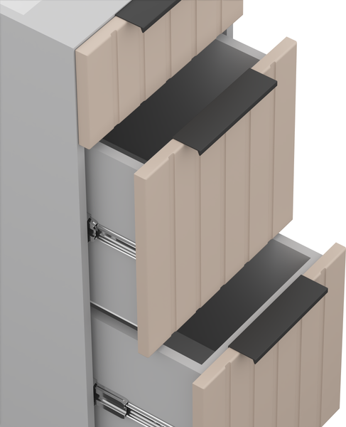 Изображение товара Шкаф-стол кухонный Arvento Корнелия Анта-плюс НШ30р3ш без столешницы (капучино софт)