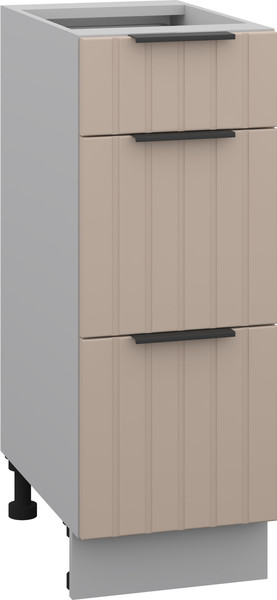 Изображение товара Шкаф-стол кухонный Arvento Корнелия Анта-плюс НШ30р3ш без столешницы (капучино софт)