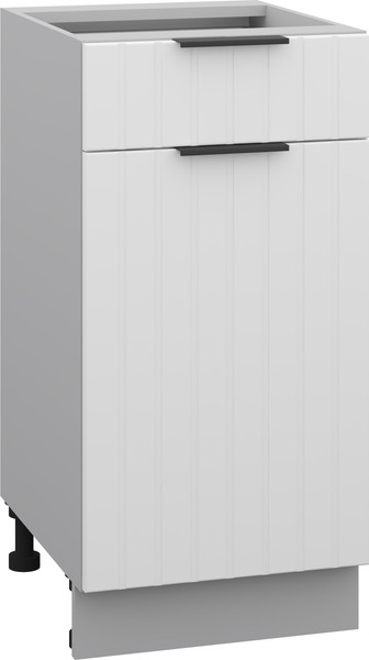 Изображение товара Шкаф-стол кухонный Arvento Корнелия Анта-плюс НШ40р1ш без столешницы (белый софт)