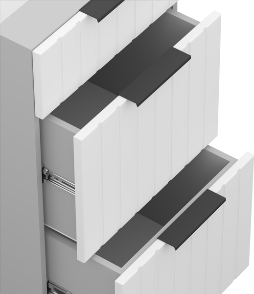 Изображение товара Шкаф-стол кухонный Arvento Корнелия Анта-плюс НШ40р3ш без столешницы (белый софт)