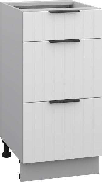 Изображение товара Шкаф-стол кухонный Arvento Корнелия Анта-плюс НШ40р3ш без столешницы (белый софт)