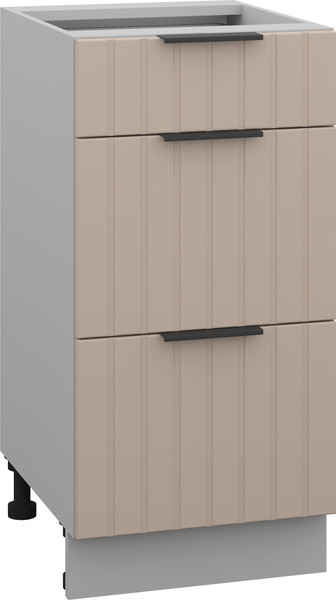 Изображение товара Шкаф-стол кухонный Arvento Корнелия Анта-плюс НШ40р3ш без столешницы (капучино софт)