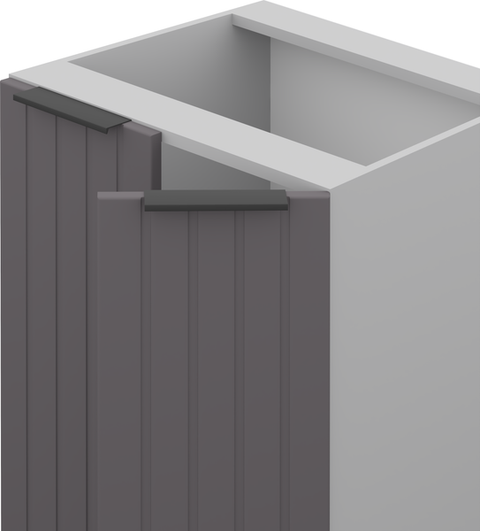 Изображение товара Шкаф-стол кухонный Arvento Корнелия Анта-плюс НШ50р без столешницы (графит софт)