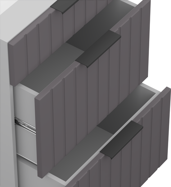 Изображение товара Шкаф-стол кухонный Arvento Корнелия Анта-плюс НШ50р3ш без столешницы (графит софт)