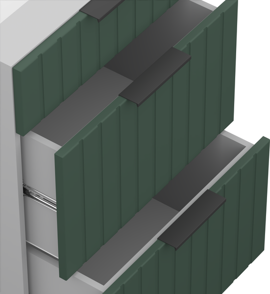 Изображение товара Шкаф-стол кухонный Arvento Корнелия Анта-плюс НШ50р3ш без столешницы (зеленый софт)