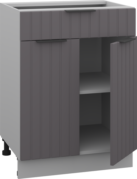 Изображение товара Шкаф-стол кухонный Arvento Корнелия Анта-плюс НШ60р1ш без столешницы (графит софт)