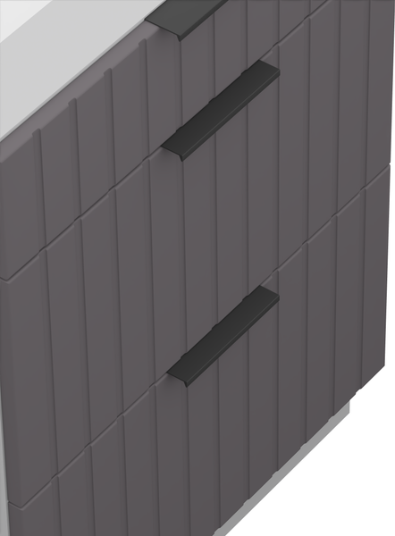 Изображение товара Шкаф-стол кухонный Arvento Корнелия Анта-плюс НШ60р3ш без столешницы (графит софт)