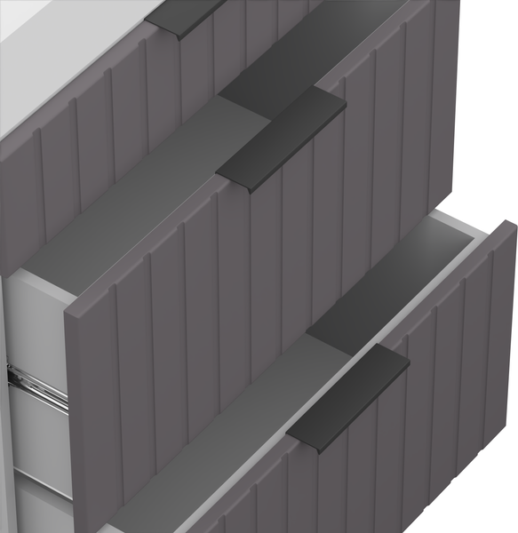 Изображение товара Шкаф-стол кухонный Arvento Корнелия Анта-плюс НШ60р3ш без столешницы (графит софт)