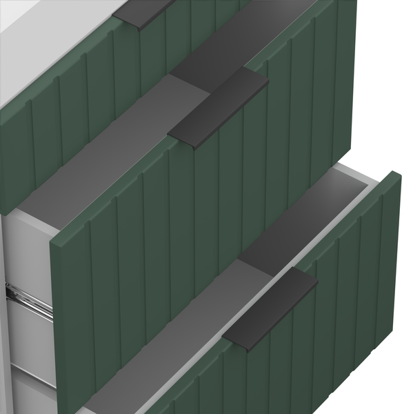 Изображение товара Шкаф-стол кухонный Arvento Корнелия Анта-плюс НШ60р3ш без столешницы (зеленый софт)