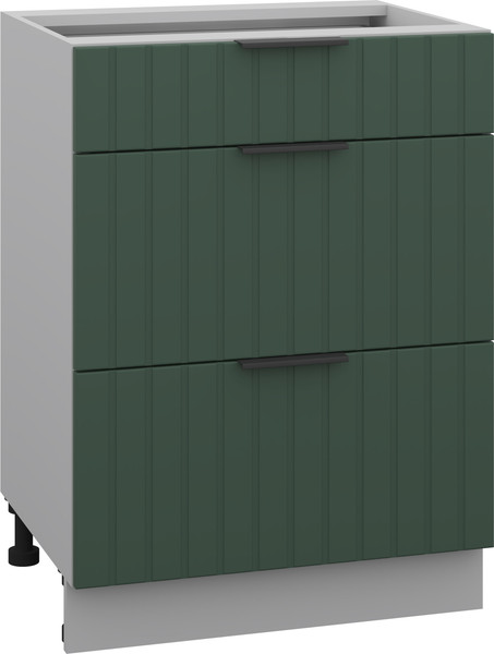 Изображение товара Шкаф-стол кухонный Arvento Корнелия Анта-плюс НШ60р3ш без столешницы (зеленый софт)