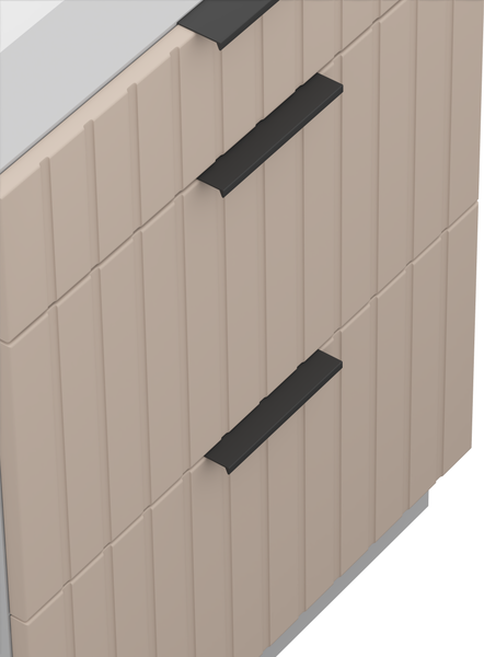 Изображение товара Шкаф-стол кухонный Arvento Корнелия Анта-плюс НШ60р3ш без столешницы (капучино софт)