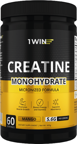 Изображение товара Креатин 1WIN Моногидрат (400г, манго)