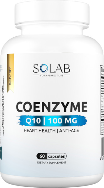 Изображение товара Коэнзим SOLAB Q10 100 мг (60 капсул)