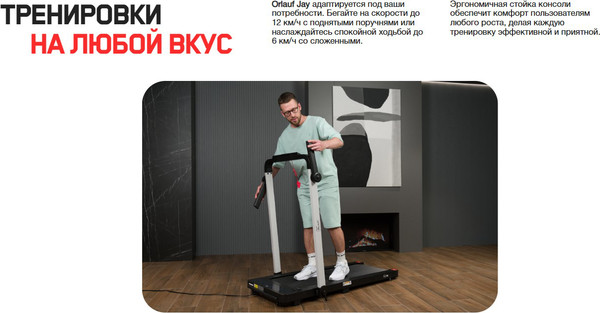 Изображение товара Электрическая беговая дорожка Orlauf Fitness Jay 17686