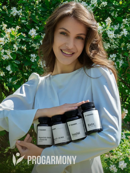 Изображение товара Витаминно-минеральный комплекс Progarmony Кальций+Д3 600 МЕ (120 капсул)