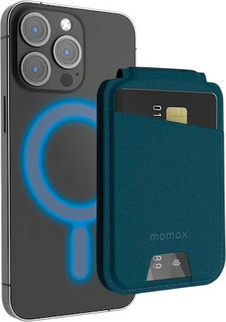 Изображение товара Кардхолдер Momax 1-Wallet SR29B (Teal Blue)