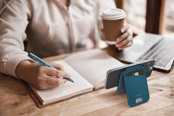 Изображение товара Кардхолдер Momax 1-Wallet SR29B (Teal Blue)