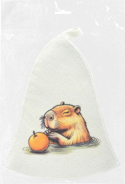 Изображение товара Шапка для бани Банные Штучки Капибара 41491