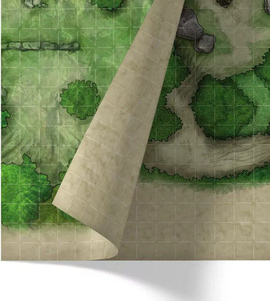 Изображение товара Игровое поле для настольной игры Pandora's Box Studio Мат игровой ламинир. Привал у дороги и привал в руинах / 07PB409