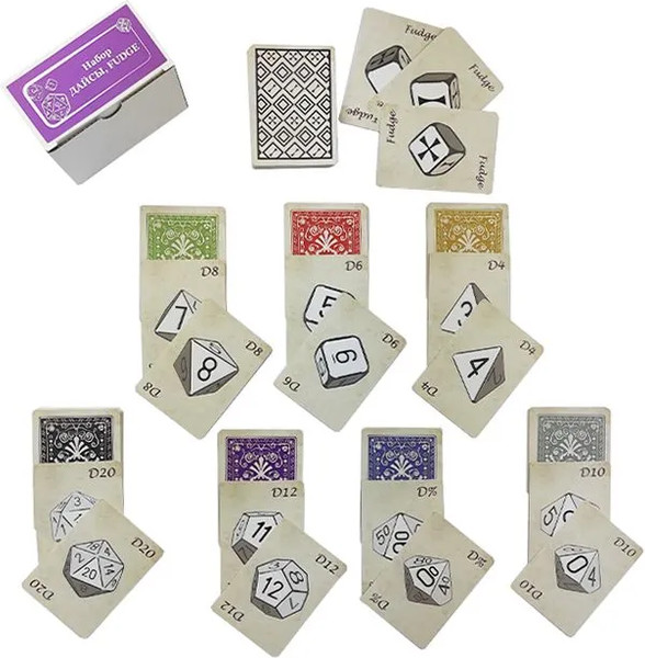 Изображение товара Набор карт для настольной игры Pandora's Box Studio Генератор. Кости игральные / 05PB013 (104шт)