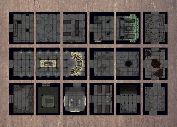 Изображение товара Набор тайлов для настольной игры Pandora's Box Studio Древние склепы / 05PB119 (18шт)