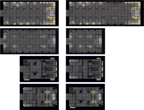 Изображение товара Набор тайлов для настольной игры Pandora's Box Studio Древние склепы / 05PB119 (18шт)