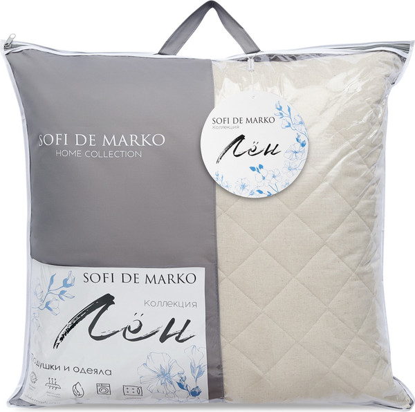 Изображение товара Подушка для сна Sofi de Marko Лен 70x70 / Под- Лн-70х70