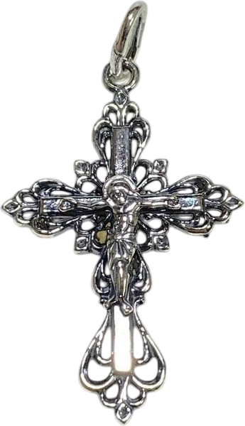 Изображение товара Подвеска Wolves Ажурный нательный крестик серебрение 1390