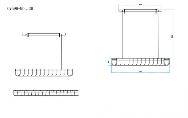 Изображение товара Потолочный светильник Kinklight Гэлли 07599-90L.36 (латунь)