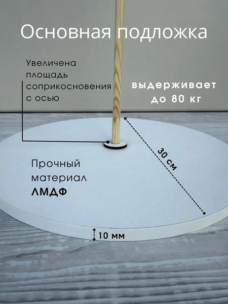 Изображение товара Блюдо для торта ОМурМебель Двухъярусное (1см)