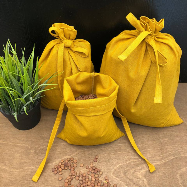 Изображение товара Набор чехлов для одежды ОМурМебель горчичный (3шт)