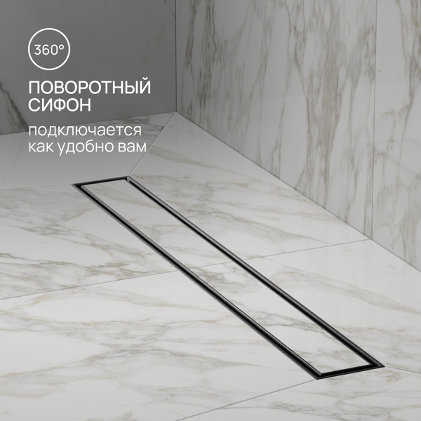 Изображение товара Трап для душа РМС ТЛ02Ч-60х7