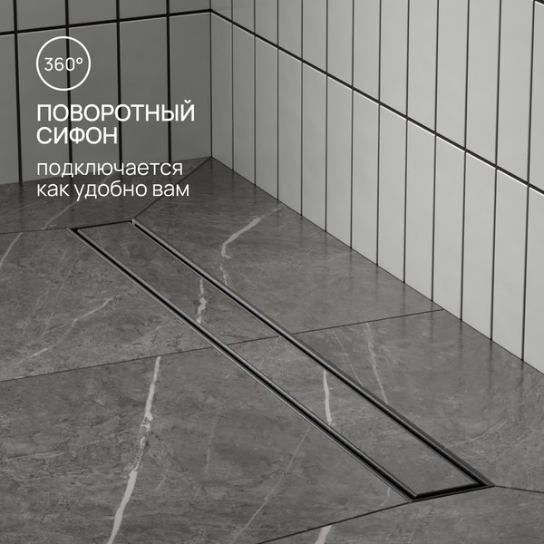 Изображение товара Трап для душа РМС ТЛ02Ч-70х7