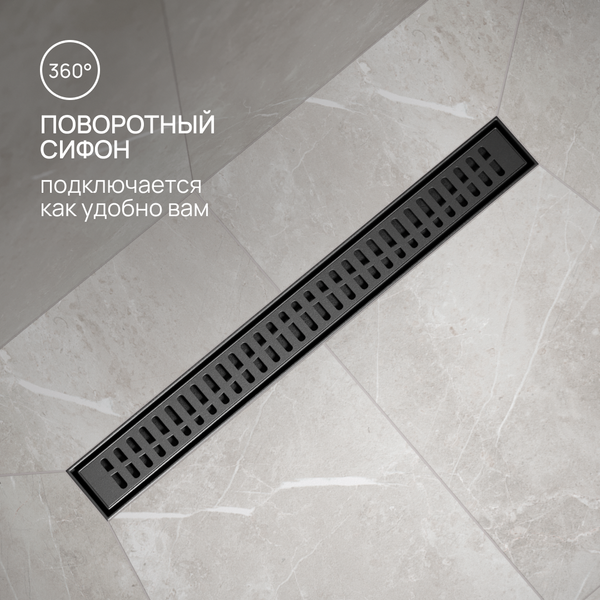 Изображение товара Трап для душа РМС ТЛ03Ч-60х7