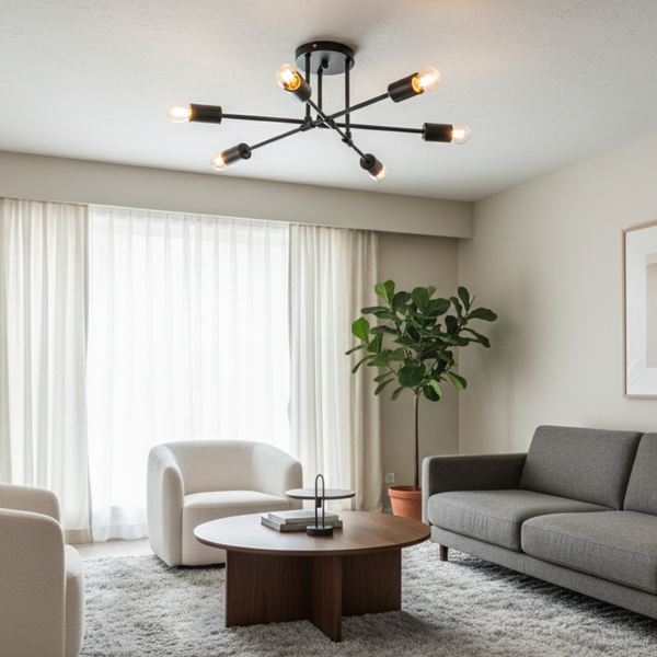 Изображение товара Люстра Sundays Home R-24 / 6204 (черный)