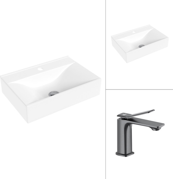 Изображение товара Умывальник со смесителем Lauter 21887B + Allure 21CK618QP