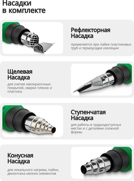 Изображение товара Строительный фен RockForce RF-HG65-2000LCD (65569)