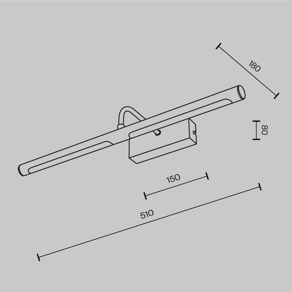 Изображение товара Подсветка для картин и зеркал Maytoni Twinkle MIR266WL-L12CH4K