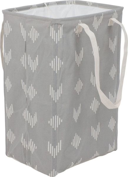 Изображение товара Корзина для белья AksHome Becky (серый/стрелы)