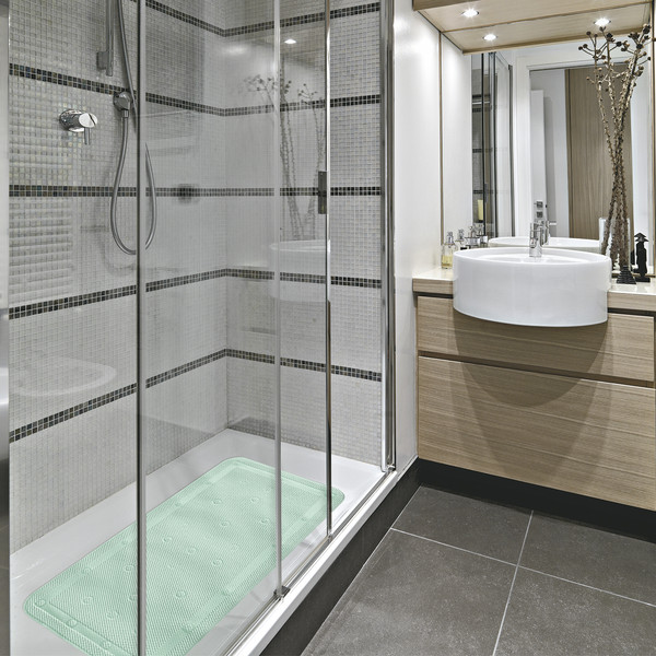 Изображение товара Коврик на присосках Вилина Массажный Лотос 6910 (43x90, фисташковый)