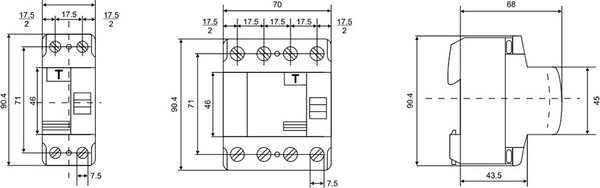 Изображение товара Дифференциальный автомат Wilderness NX6R 4P 25A 30mA тип AC 6kA / NX6RU-4-025-030AC
