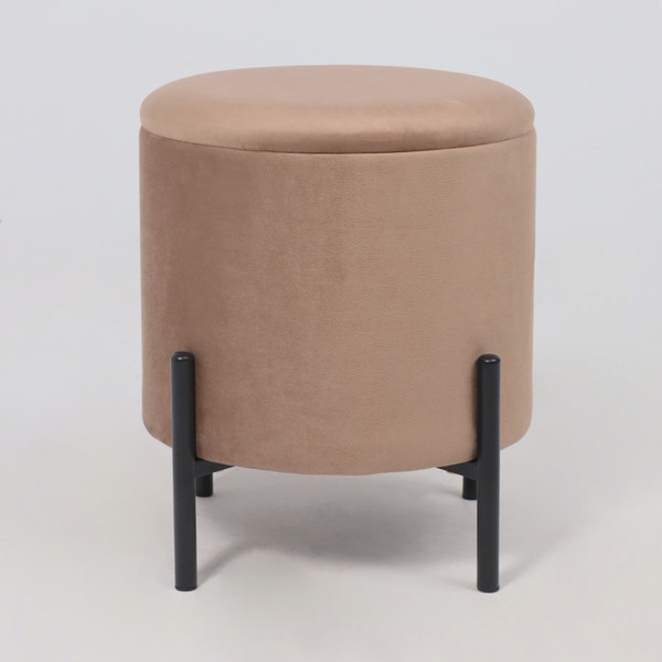Изображение товара Пуф AksHome Boot (серо-бежевый велюр MY 180G-13/черный)