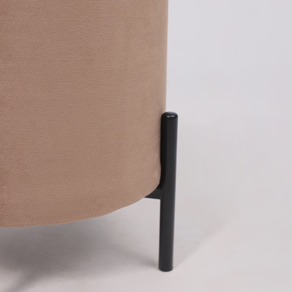 Изображение товара Пуф AksHome Boot (серо-бежевый велюр MY 180G-13/черный)