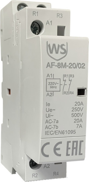 Изображение товара Контактор Wilderness AF-8M-20/11 20A 1НЗ+1НО 220В AC / 2011-220AC1-8M
