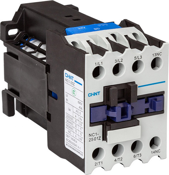 Изображение товара Контактор Chint NC1-2501Z 25А DC24В 1НЗ / 221713