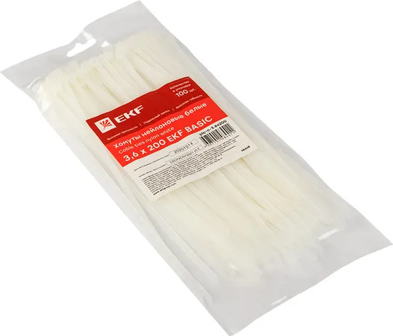 Изображение товара Стяжка для кабеля EKF Basic plc-c-3.6x200 (100шт)