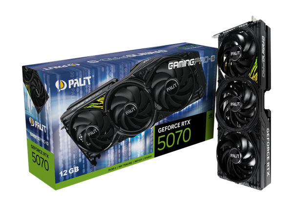 Изображение товара Видеокарта Palit RTX 5070 GamingPro-S 12GB (NE75070019K9-GB2050U)