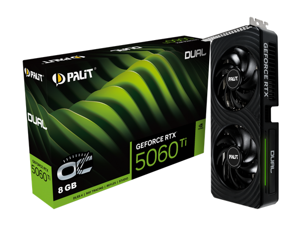 Изображение товара Видеокарта Palit RTX 5060 Ti Dual OC 8GB (NE7506TT19P1-GB2062D)