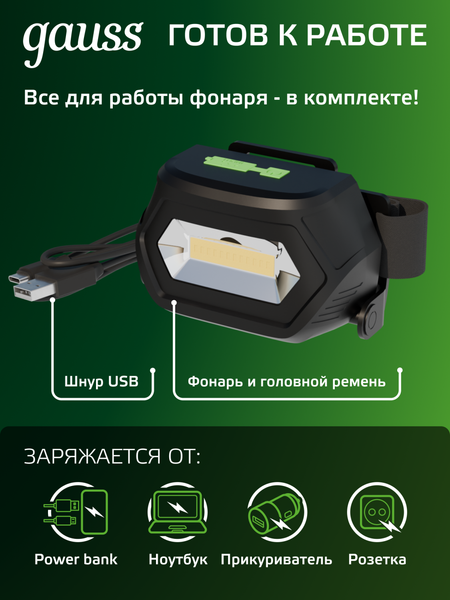 Изображение товара Фонарь Gauss GFL409 / GF409